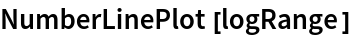 NumberLinePlot[logRange]