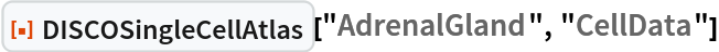 ResourceFunction["DISCOSingleCellAtlas"]["AdrenalGland", "CellData"]