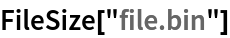 FileSize["file.bin"]