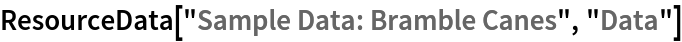 ResourceData[\!\(\*
TagBox["\"\<Sample Data: Bramble Canes\>\"",
#& ,
BoxID -> "ResourceTag-Sample Data: Bramble Canes-Input",
AutoDelete->True]\), "Data"]