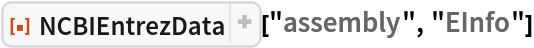 ResourceFunction["NCBIEntrezData"]["assembly", "EInfo"]