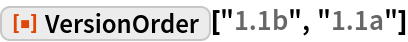 VersionOrder | Wolfram Function Repository