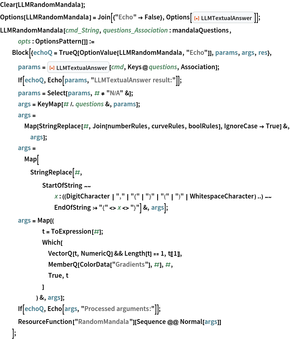 LLMTextualAnswer | Wolfram Function Repository