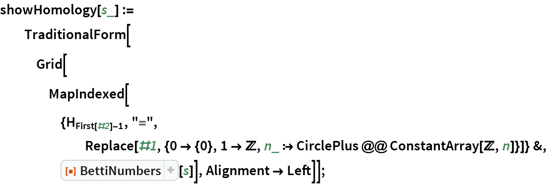 BettiNumbers | Wolfram Function Repository