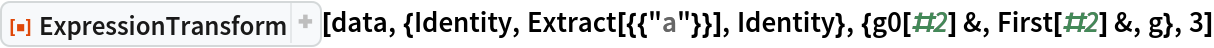 ResourceFunction["ExpressionTransform", ResourceVersion->"1.0.2"][data, {Identity, Extract[{{"a"}}], Identity}, {g0[#2] &, First[#2] &, g}, 3]