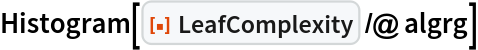 Histogram[ResourceFunction["LeafComplexity"] /@ algrg]