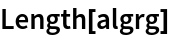 Length[algrg]