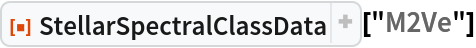 ResourceFunction["StellarSpectralClassData"]["M2Ve"]