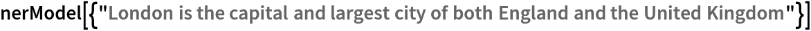 nerModel[{"London is the capital and largest city of both England and the United Kingdom"}]