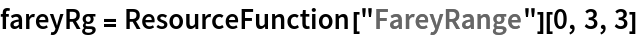 fareyRg = ResourceFunction["FareyRange"][0, 3, 3]