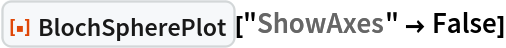 ResourceFunction["BlochSpherePlot"]["ShowAxes" -> False]