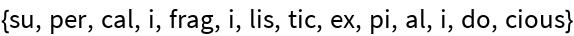 WordSyllables | Wolfram Function Repository