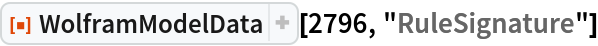 ResourceFunction["WolframModelData"][2796, "RuleSignature"]