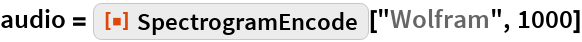 SpectrogramEncode | Wolfram Function Repository