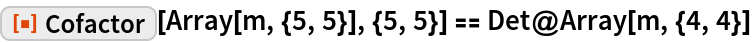 Cofactor | Wolfram Function Repository