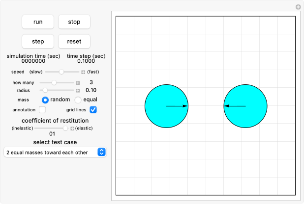 Collisions Physics Simulation
