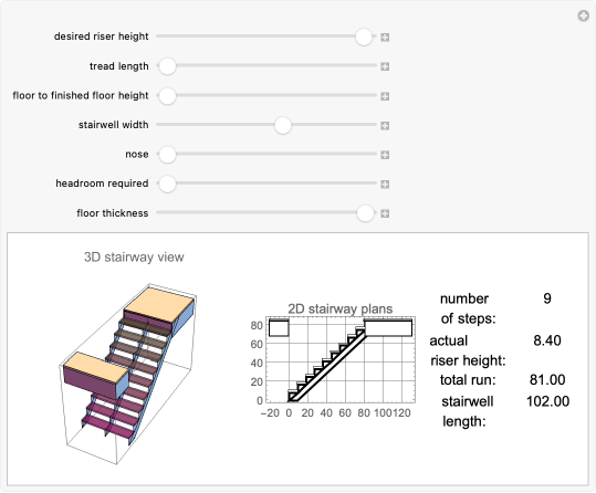Stair Calculator With Diagram
