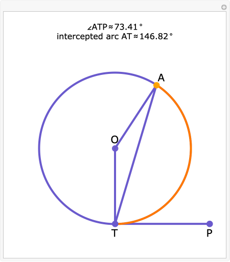 Tangent Chord Angle | Wolfram Demonstrations Project