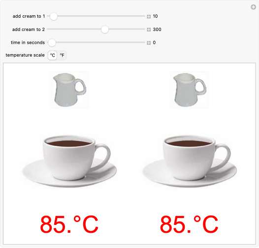 The Coffee Cooling Problem | Wolfram Demonstrations Project