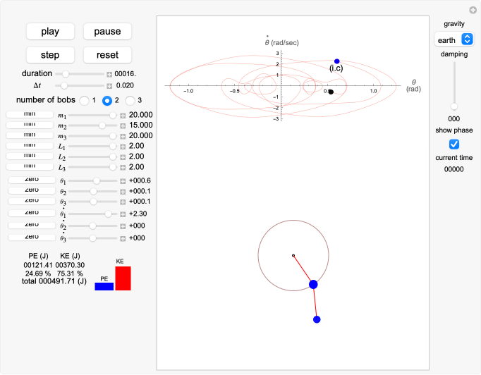 Triple Pendulum | Wolfram Demonstrations Project