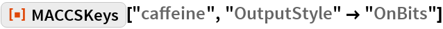 MACCSKeys | Wolfram Function Repository