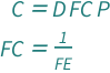 {QuantityVariable["C", "Money"] == QuantityVariable["D", "Distance"]*QuantityVariable["FC", "FuelConsumption"]*QuantityVariable["P", "MoneyPerVolume"], QuantityVariable["FC", "FuelConsumption"] == QuantityVariable["FE", "FuelEconomy"]^(-1)}