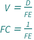 {QuantityVariable["V", "Volume"] == QuantityVariable["D", "Distance"]/QuantityVariable["FE", "FuelEconomy"], QuantityVariable["FC", "FuelConsumption"] == QuantityVariable["FE", "FuelEconomy"]^(-1)}