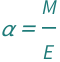 QuantityVariable["α", "Albedo"] == QuantityVariable["M", "RadiantExitance"]/QuantityVariable["E", "Irradiance"]