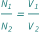 QuantityVariable[Subscript["N", "1"], "Unitless"]/QuantityVariable[Subscript["N", "2"], "Unitless"] == QuantityVariable[Subscript["V", "1"], "ElectricPotential"]/QuantityVariable[Subscript["V", "2"], "ElectricPotential"]