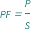 QuantityVariable["PF", "Unitless"] == QuantityVariable["P", "ElectricPower"]/QuantityVariable["S", "ElectricApparentPower"]