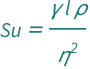 QuantityVariable["Su", "SuratmanNumber"] == (QuantityVariable["l", "Length"]*QuantityVariable["γ", "SurfaceTension"]*QuantityVariable["ρ", "MassDensity"])/QuantityVariable["η", "DynamicViscosity"]^2