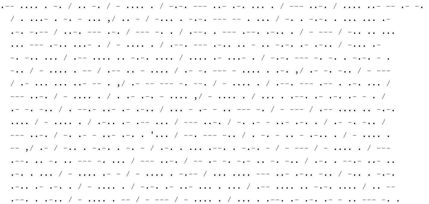 Write in Morse Code  Wolfram Challenges