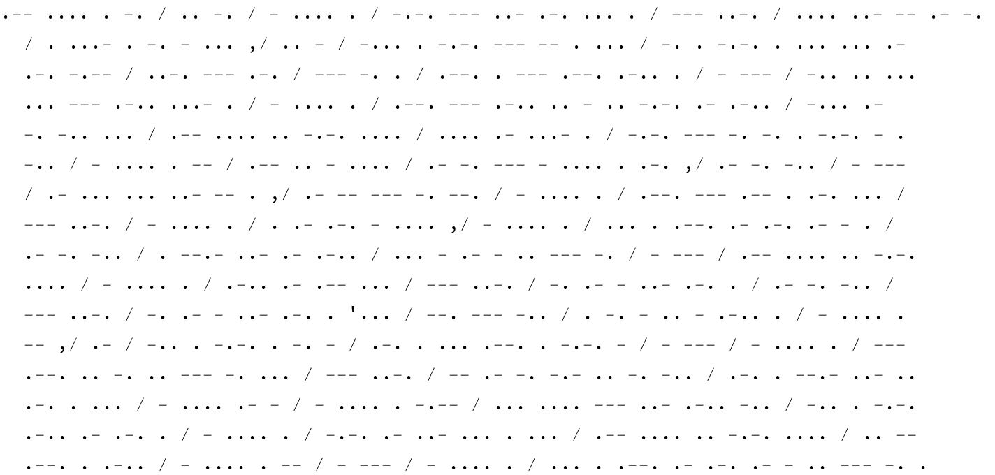 Write in Morse Code Wolfram Challenges Write in Morse Code Wolfram Challenges